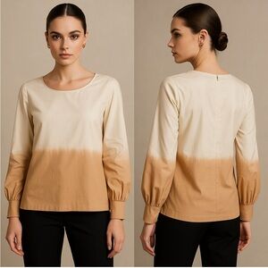 Porridge Clothing Dip Dye Long Sleeve Top Women’s Medium